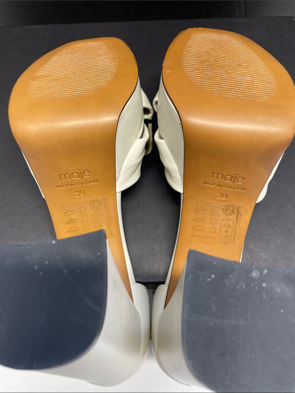 Franknotleather Leather Platform Heels 115 With Knot - Picture 3 of 7